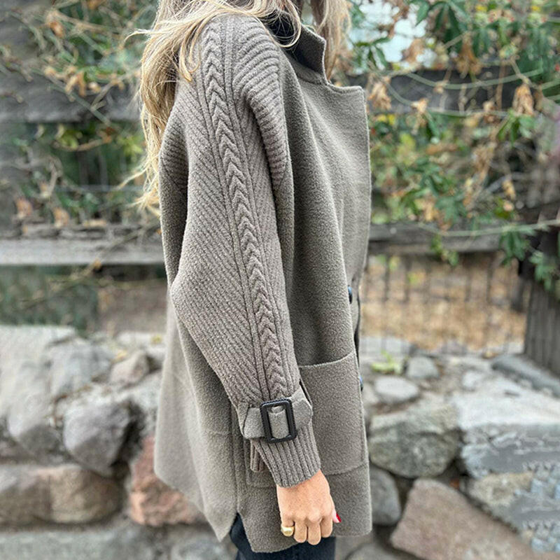 Isola | Mid Length Double Breasted Coat