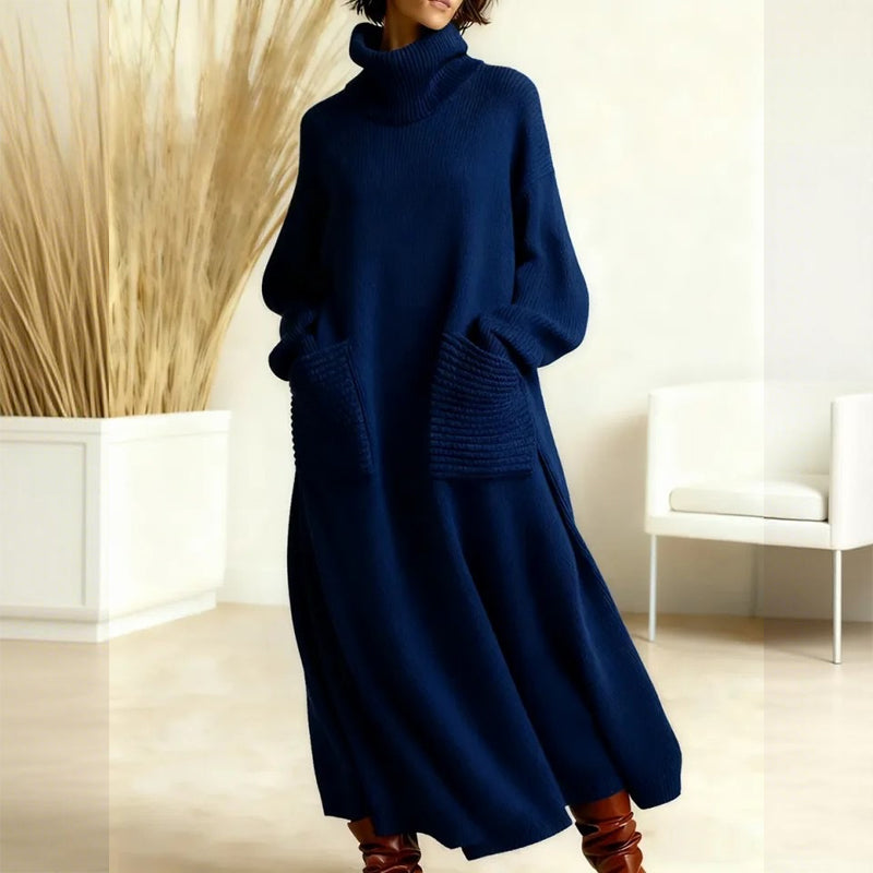🎁2026 New Arrivals 70% OFF💥Women's Turtleneck Long Sleeve Knit Sweater Dress