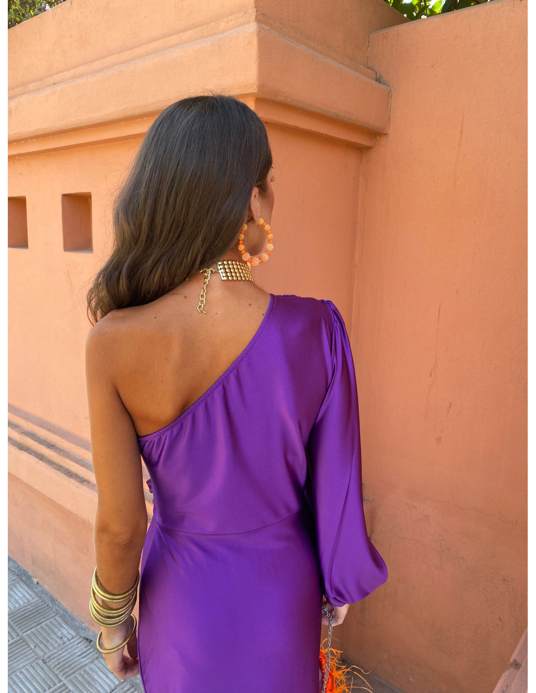 Alma | One-Shoulder Draped Evening Dress