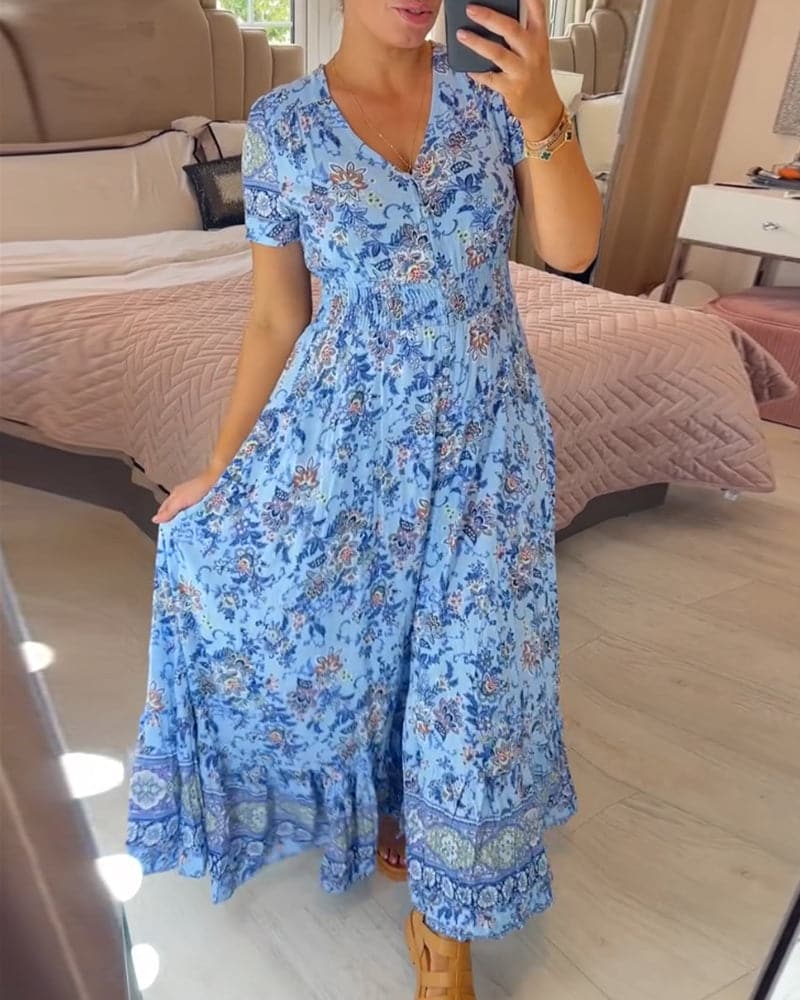 Heidi | Bohemian Garden Maxi Dress