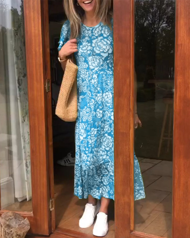 Rosa | Vibrant Floral Maxi Dress