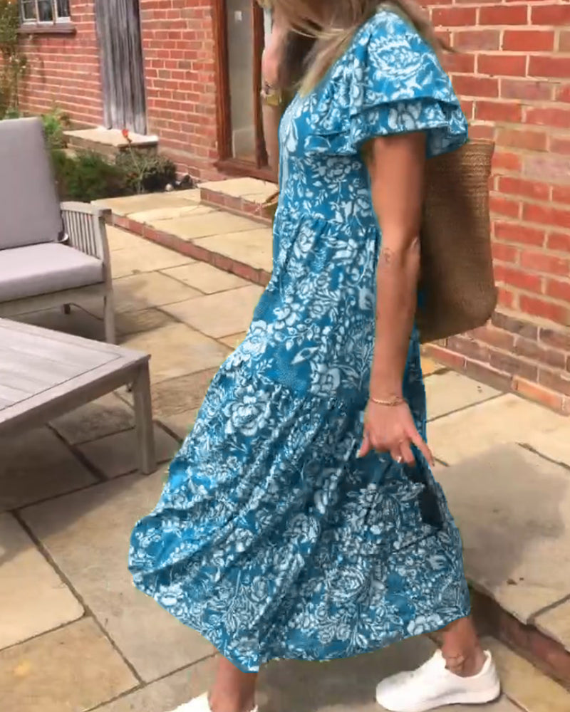 Rosa | Vibrant Floral Maxi Dress