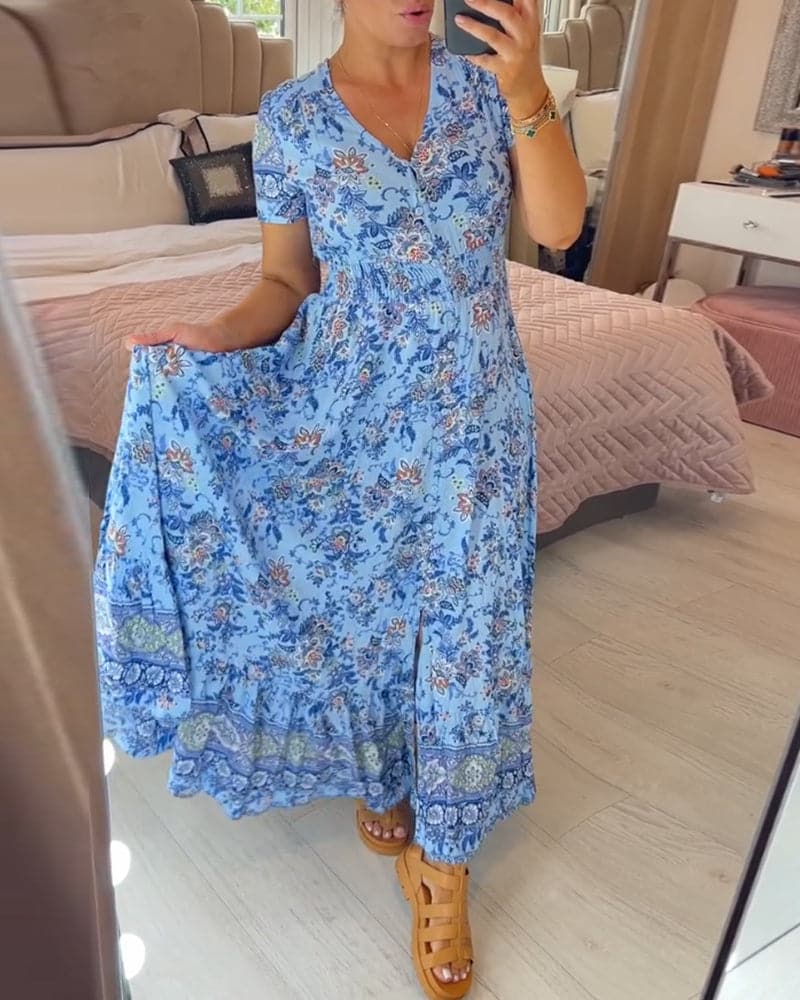 Heidi | Bohemian Garden Maxi Dress