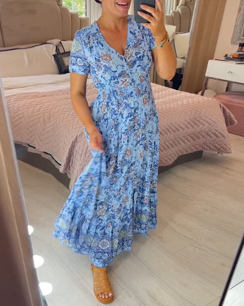 Heidi | Bohemian Garden Maxi Dress