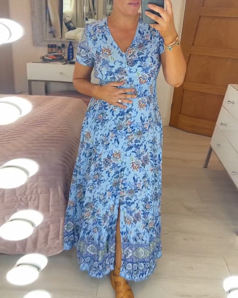 Heidi | Bohemian Garden Maxi Dress