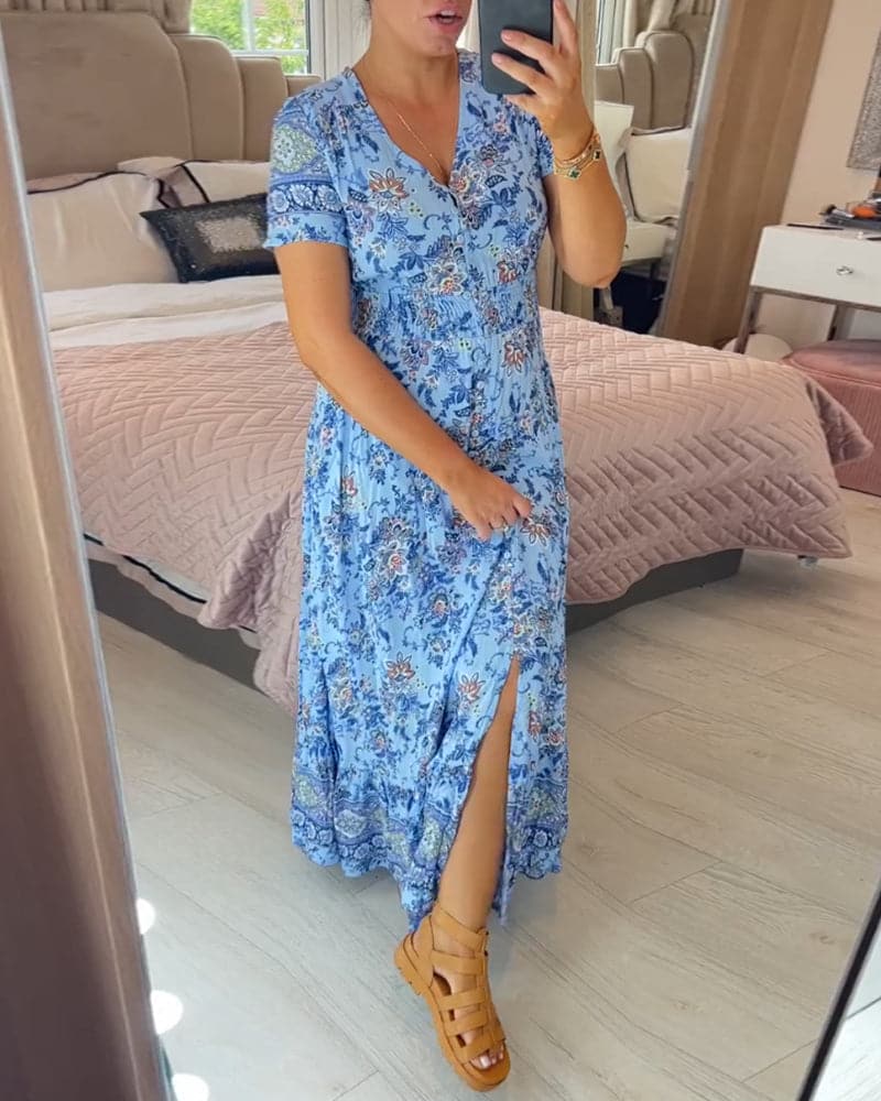 Heidi | Bohemian Garden Maxi Dress