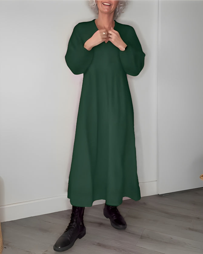 Jocelyn | Stylish V-neck Midi Dress
