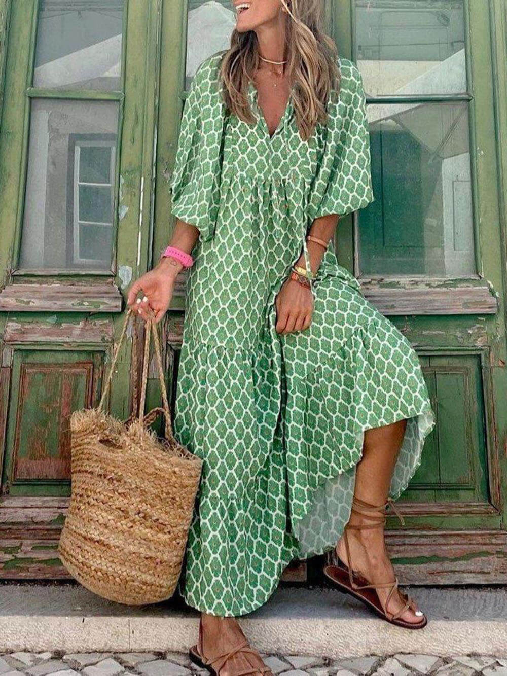 Audrey | Stylish Casual Relaxed Printed Dress