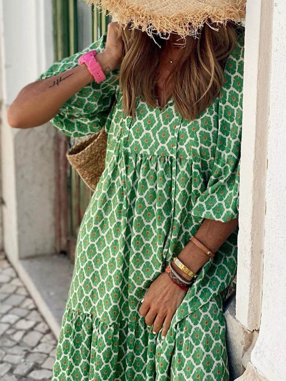 Audrey | Stylish Casual Relaxed Printed Dress