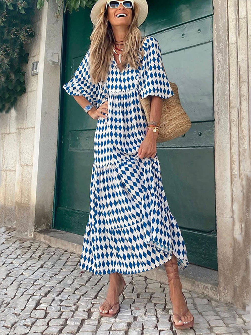 Audrey | Stylish Casual Relaxed Printed Dress
