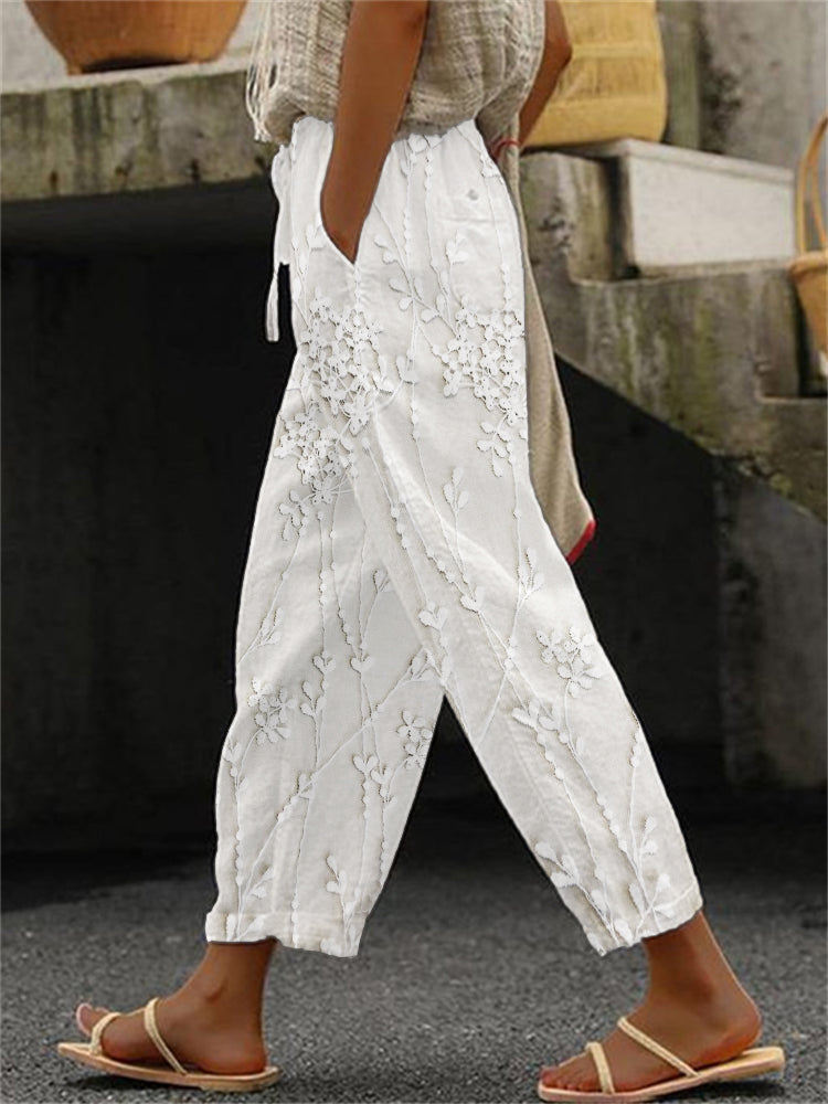 Jocelyn | Elegant Embroidered Loose Pants
