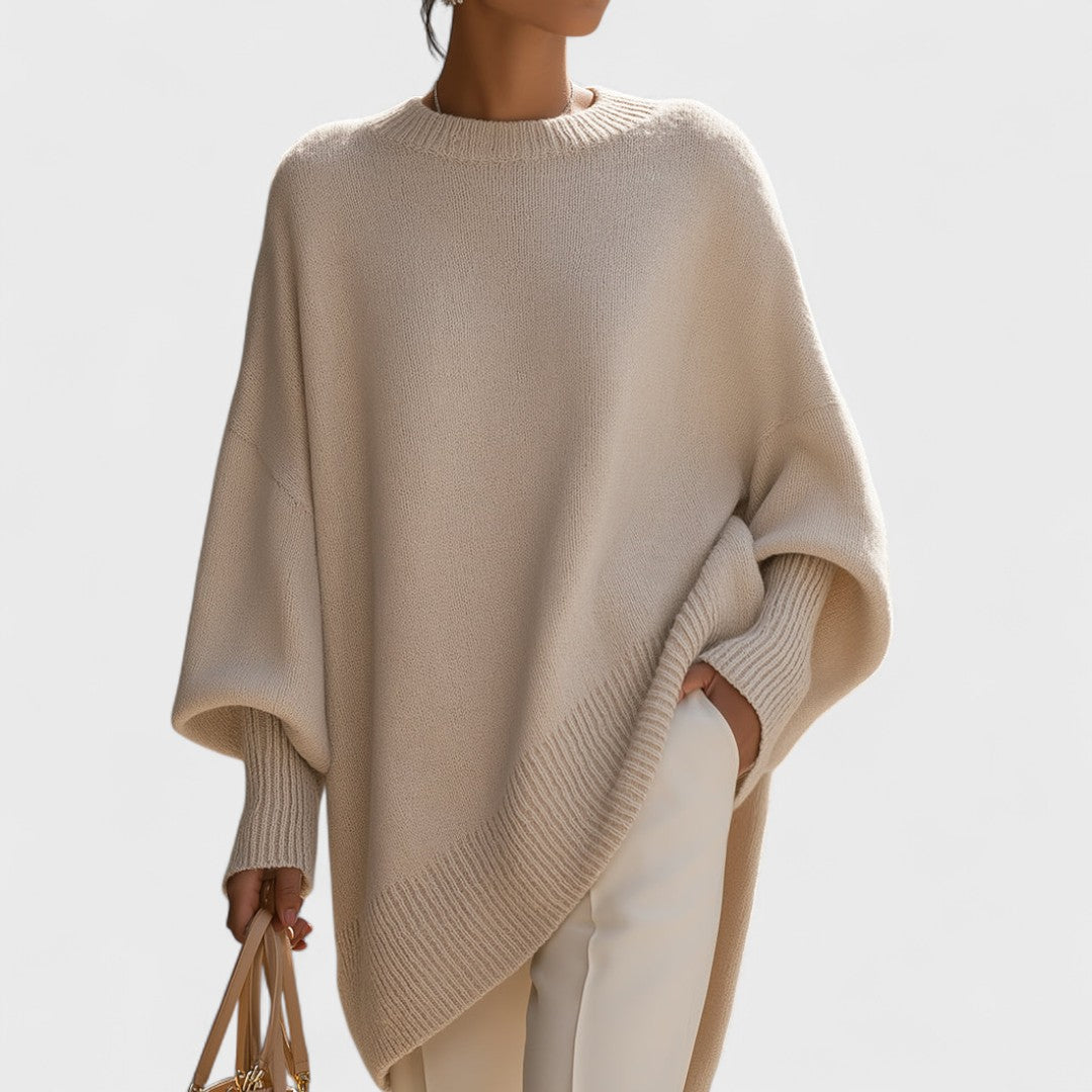 Mandy | Oversized Poncho Simple Elegance