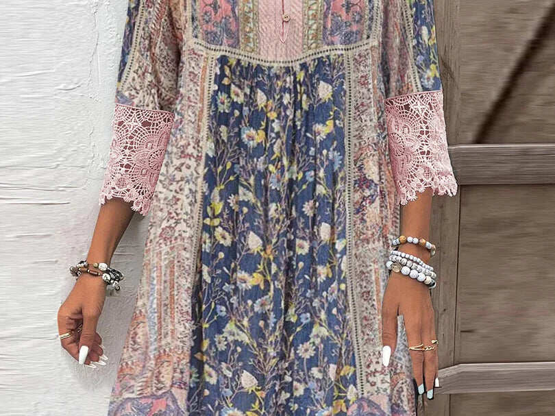 Kirsten | Luxury Patterned Dress for Women