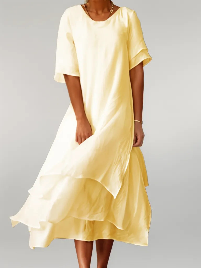 Caitlin | Stylish Flowing Layered  Dress