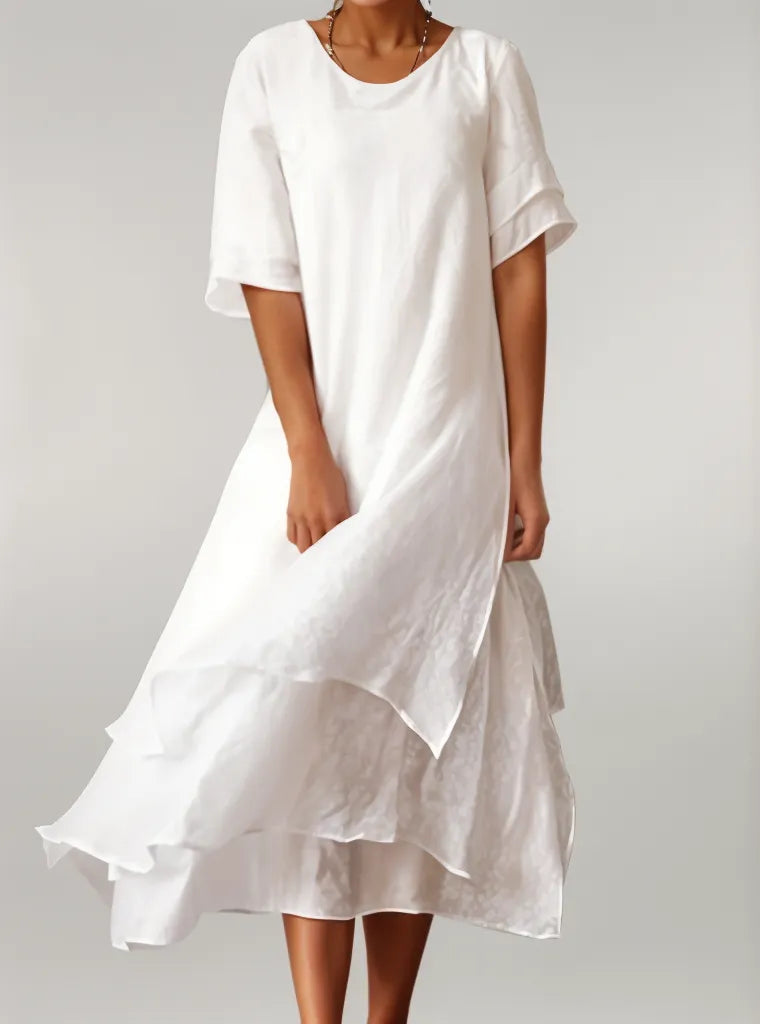 Caitlin | Stylish Flowing Layered  Dress