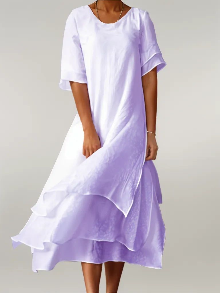 Caitlin | Stylish Flowing Layered  Dress