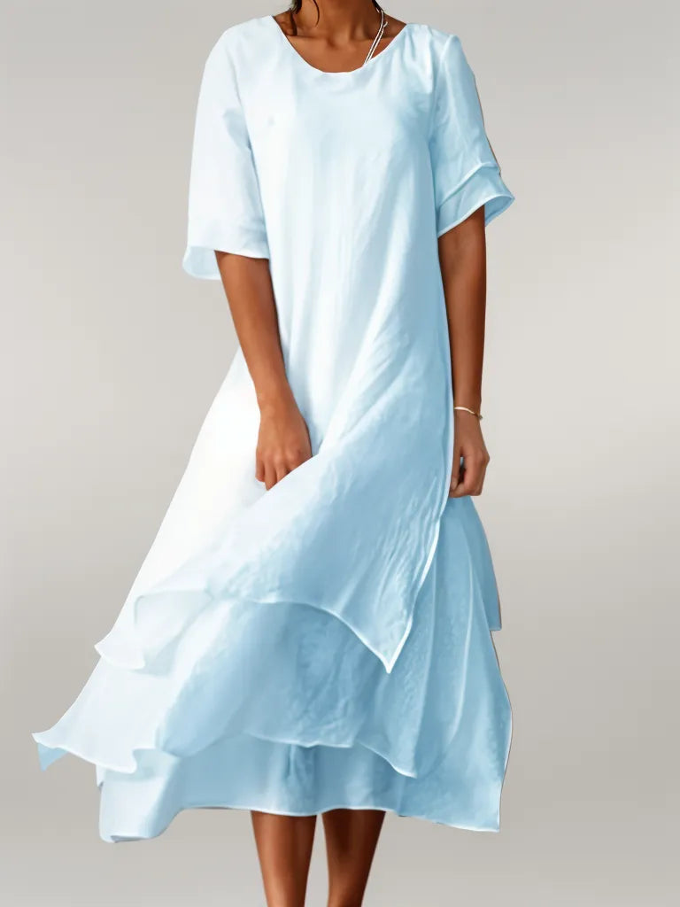 Caitlin | Stylish Flowing Layered  Dress
