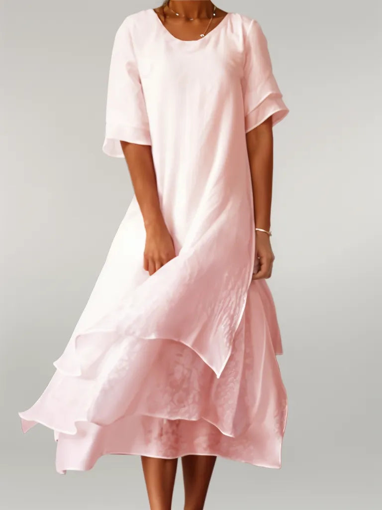 Caitlin | Stylish Flowing Layered  Dress