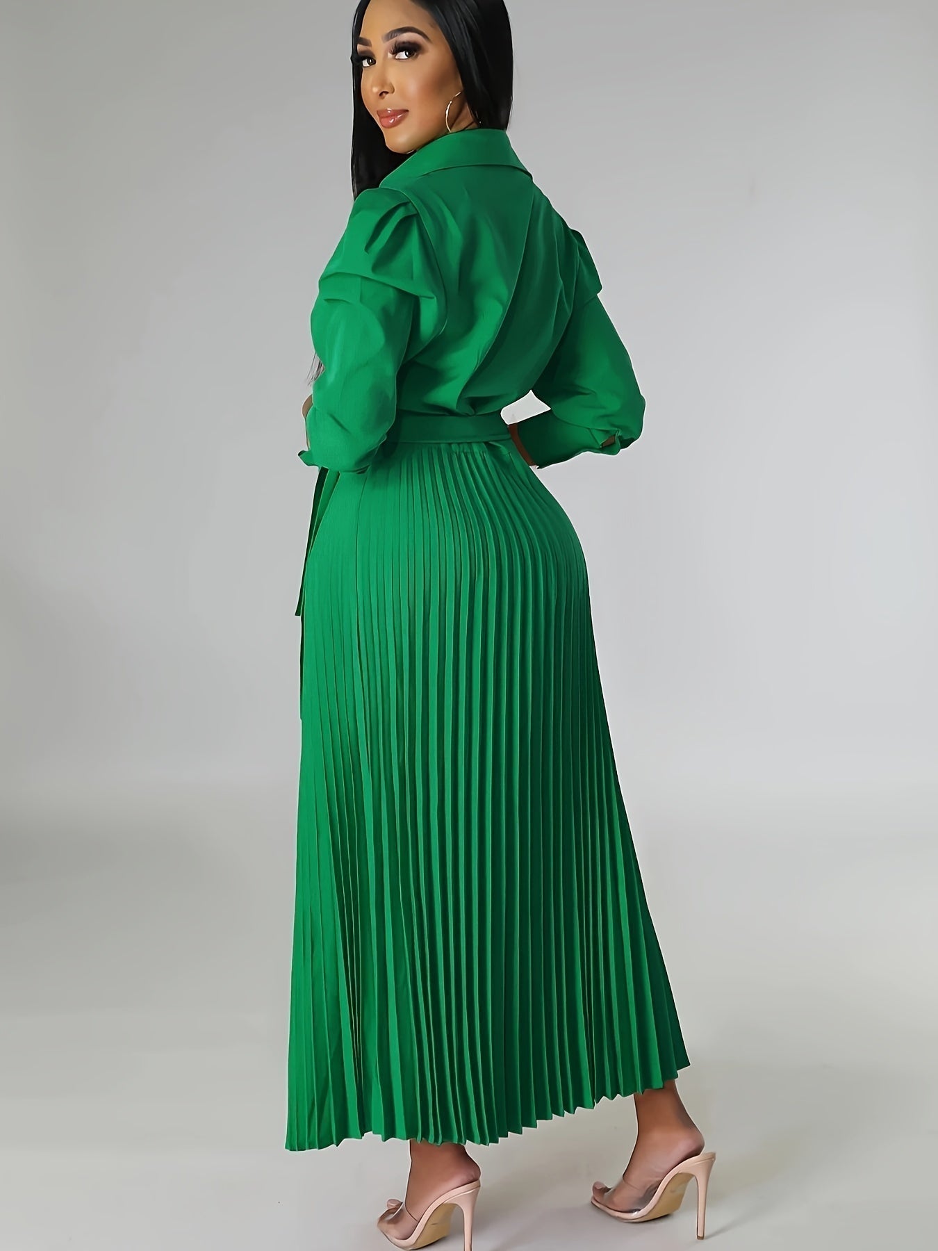 Alexa | Elegant Pleated Wrap Dress
