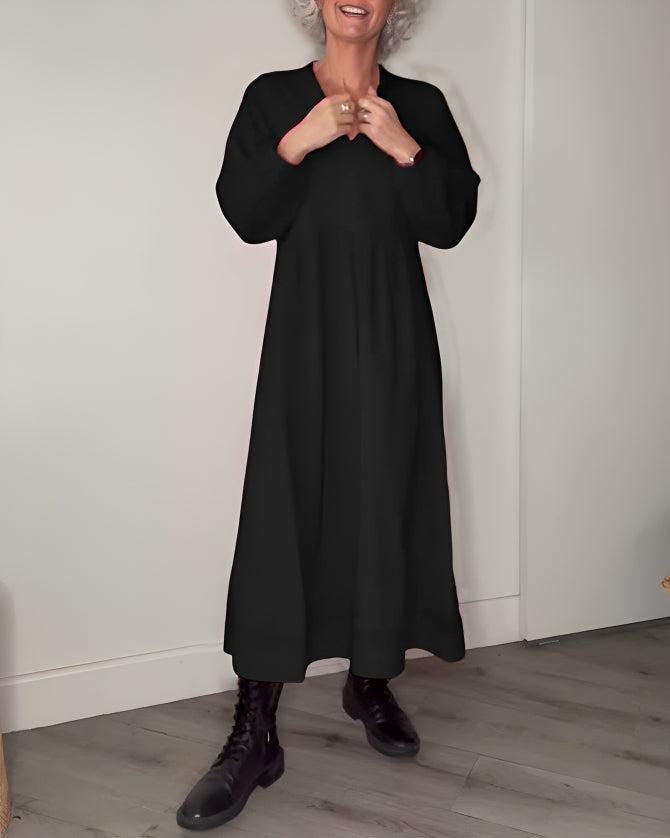 Jocelyn | Stylish V-neck Midi Dress