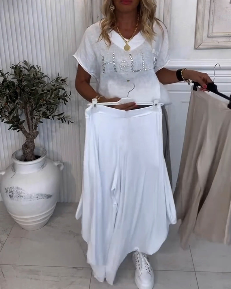 Solid Color Casual Bloomers