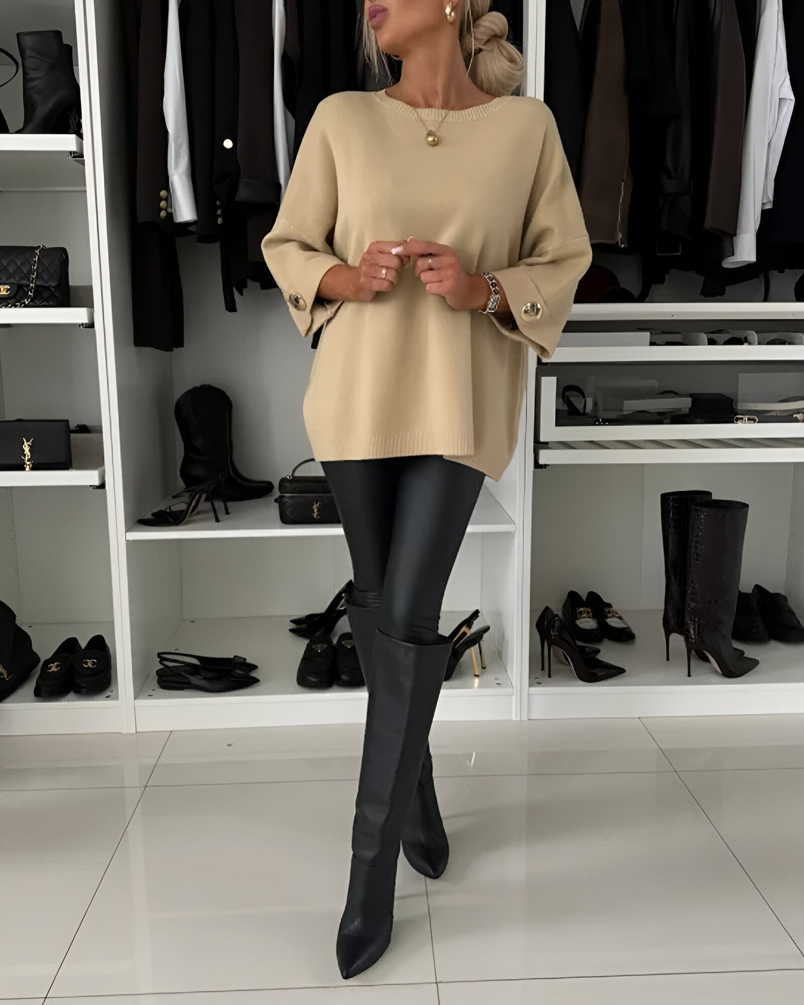 Lucie™ | Soft Button Sweater