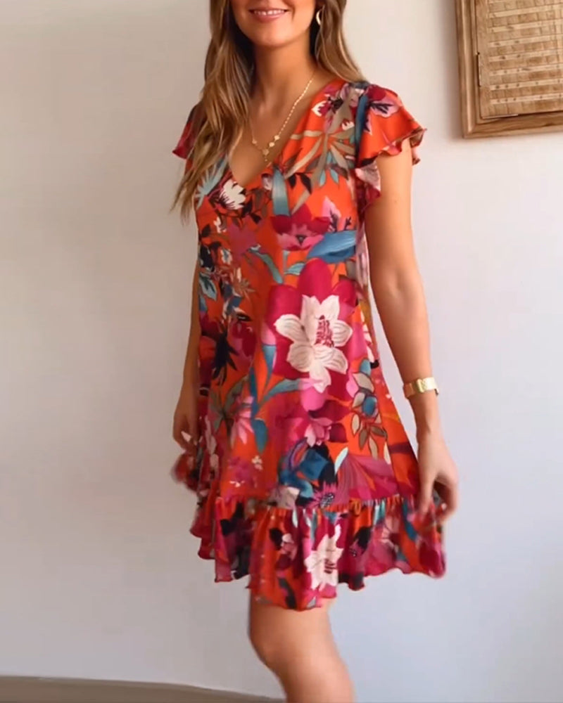 Bethany | Vibrant Floral Summer Dress