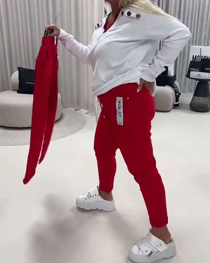 Pants Fashion Stretch Drawstring