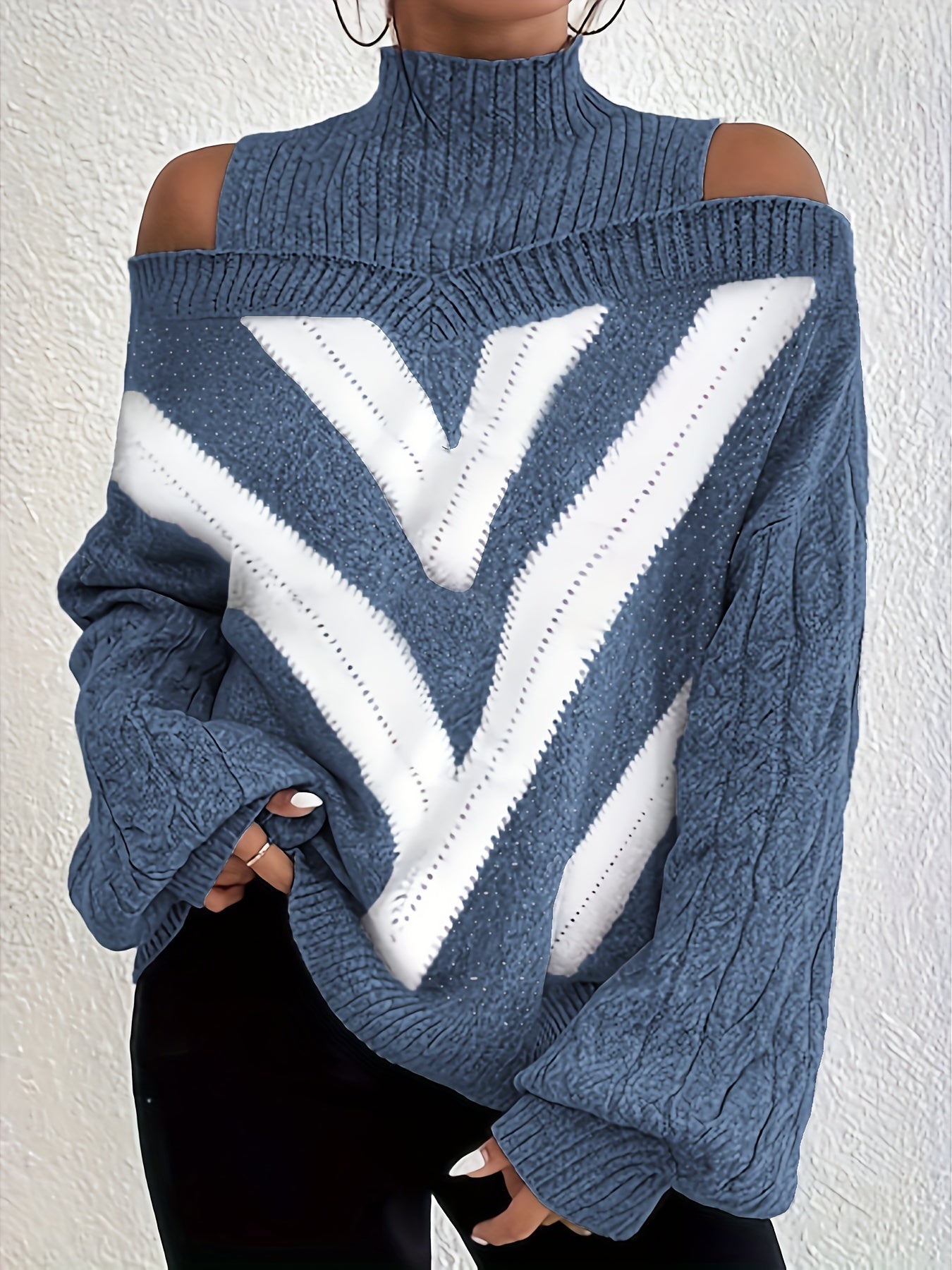 Ramirez | Knit Sweater with Off-Shoulder Design