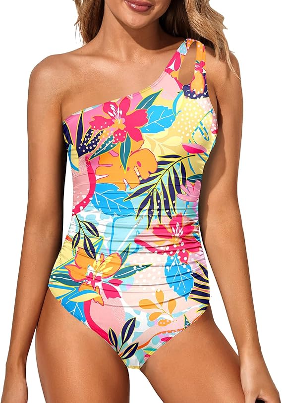 Faith | One-Shoulder Leopard Swimsuit