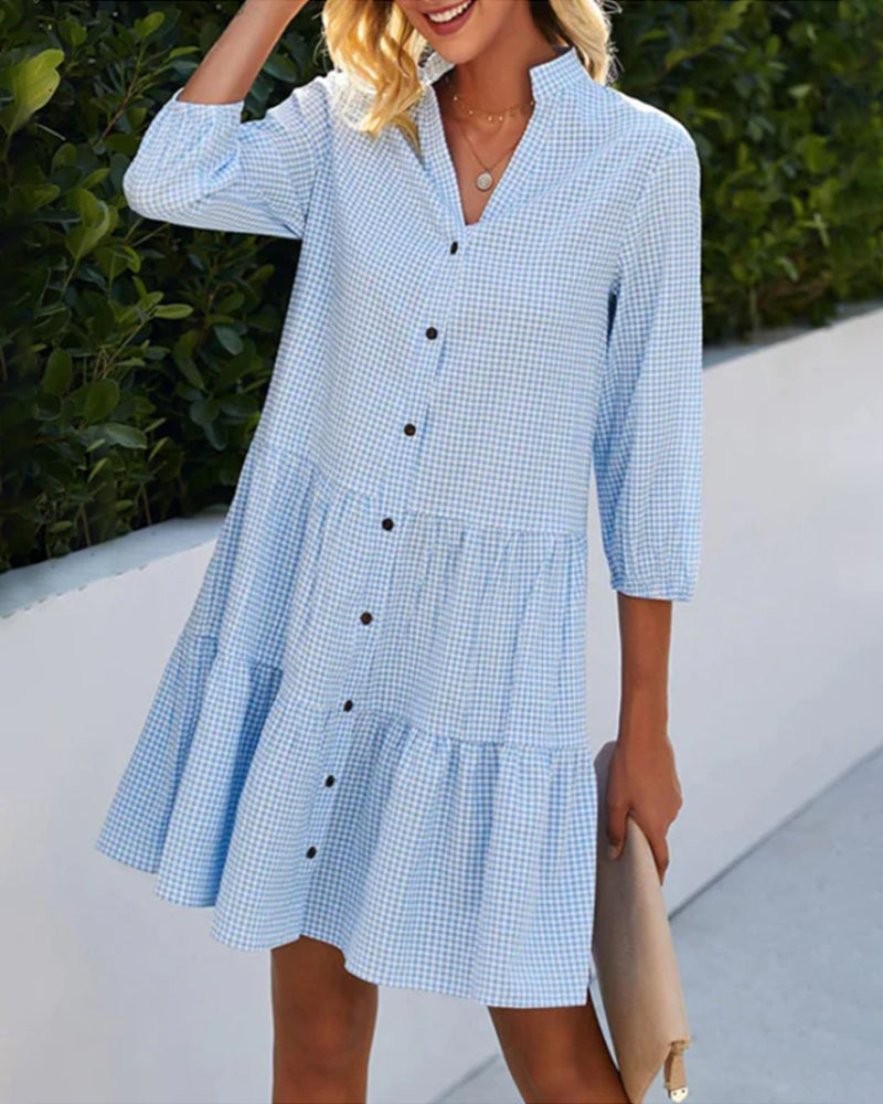 Bonnie | Buttoned Picnic Breeze Dress