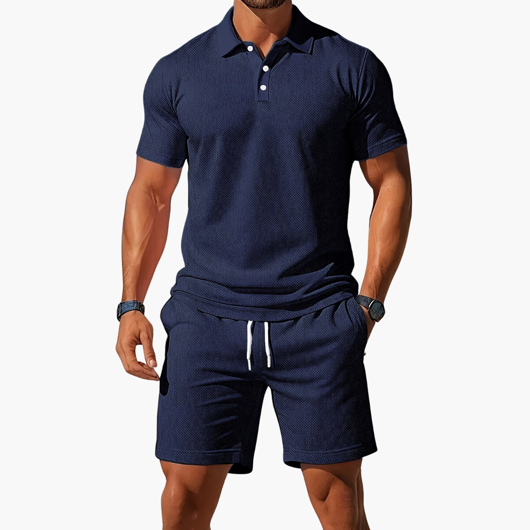 Nathan | Stylish Summer Shorts & Polo Set Men