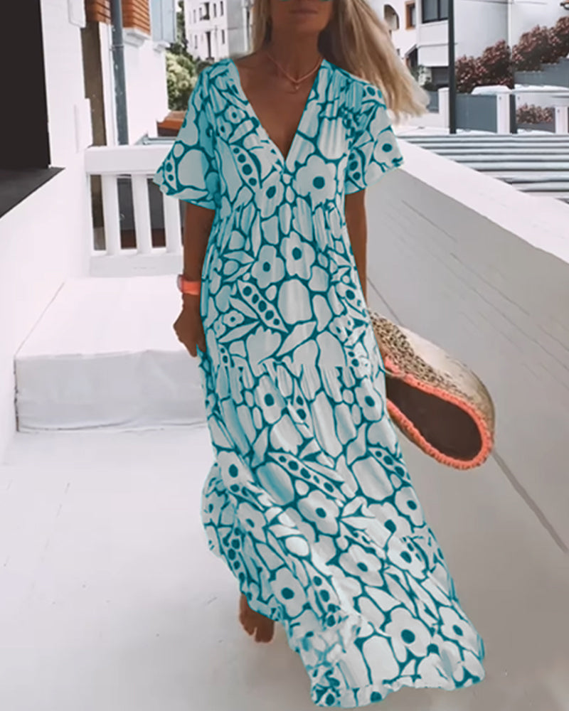 Faith | Boho Floral Maxi Dress