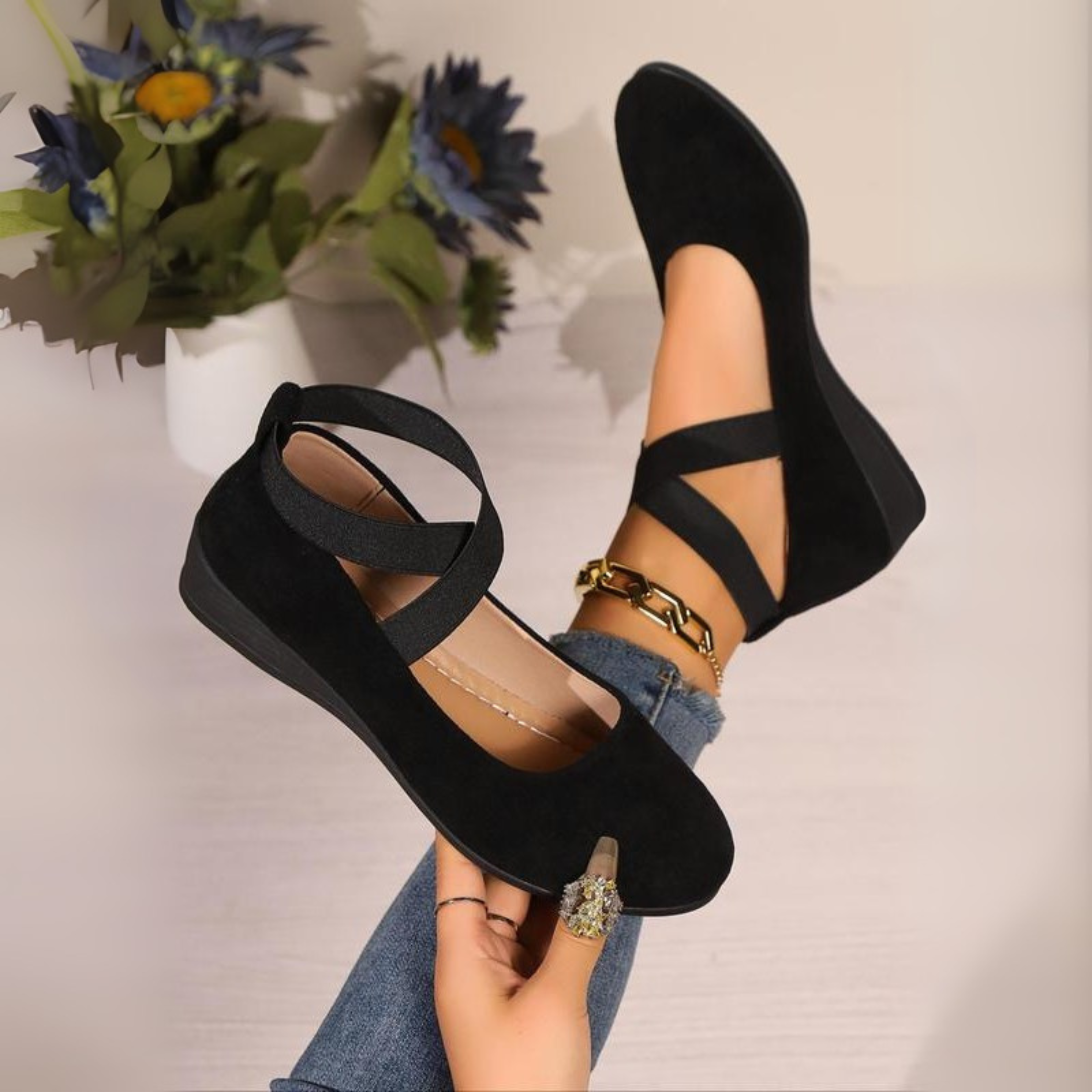 Closed Wedge Heels