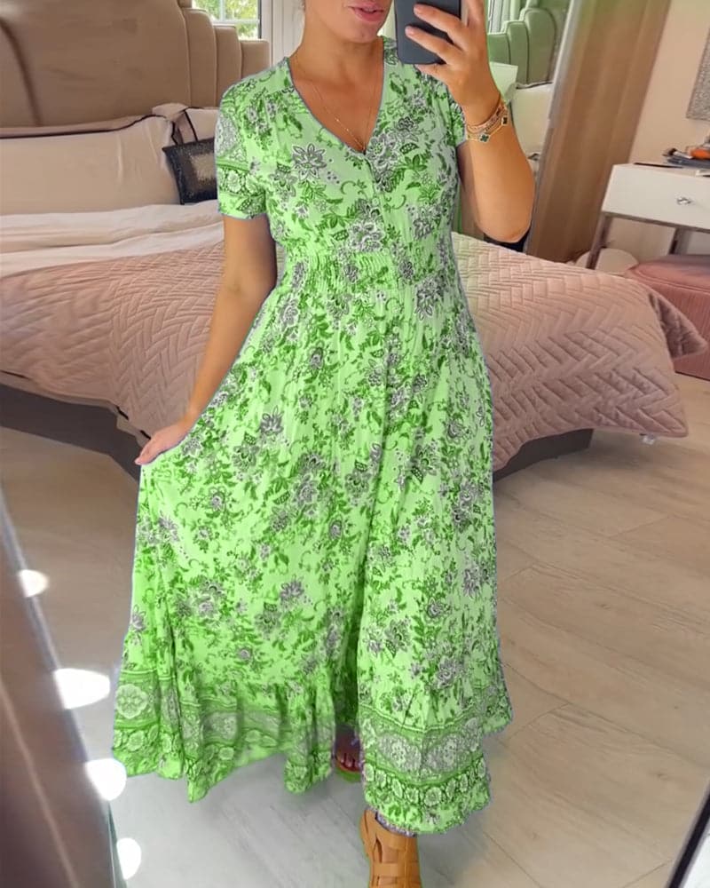 Heidi | Bohemian Garden Maxi Dress