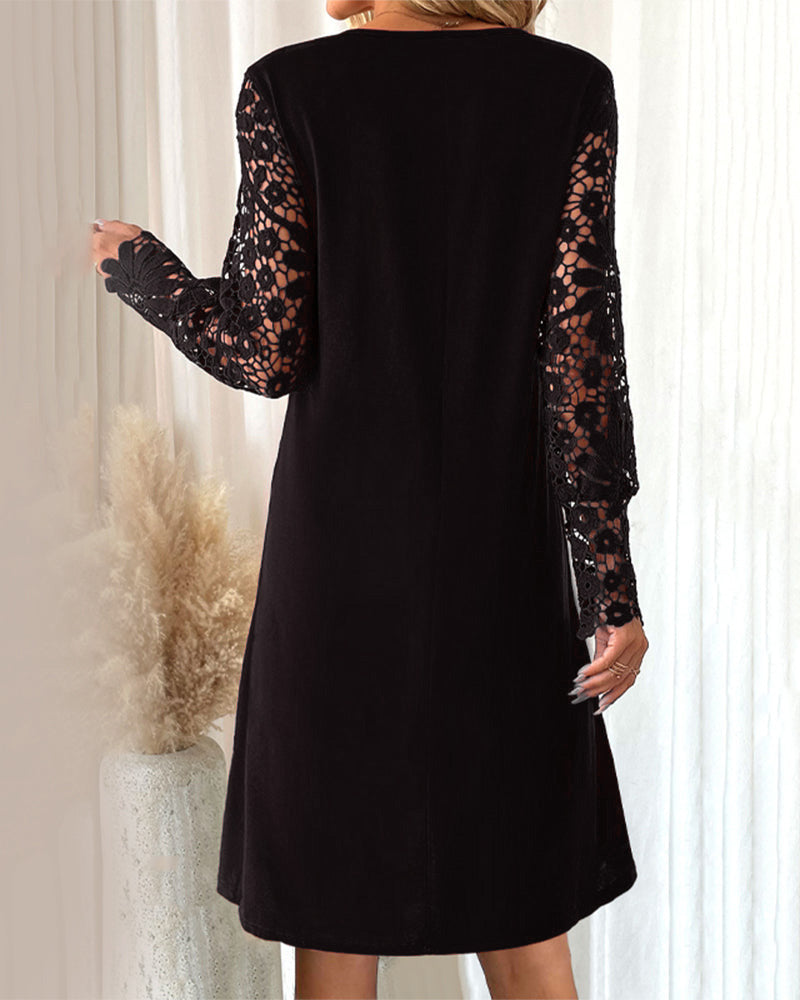 Georgia | Stylish Button-Front Lace Dress