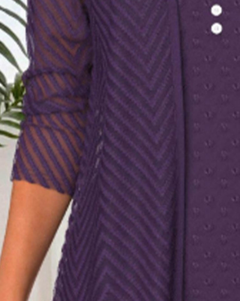 Top 3D Flower Print Two Piece