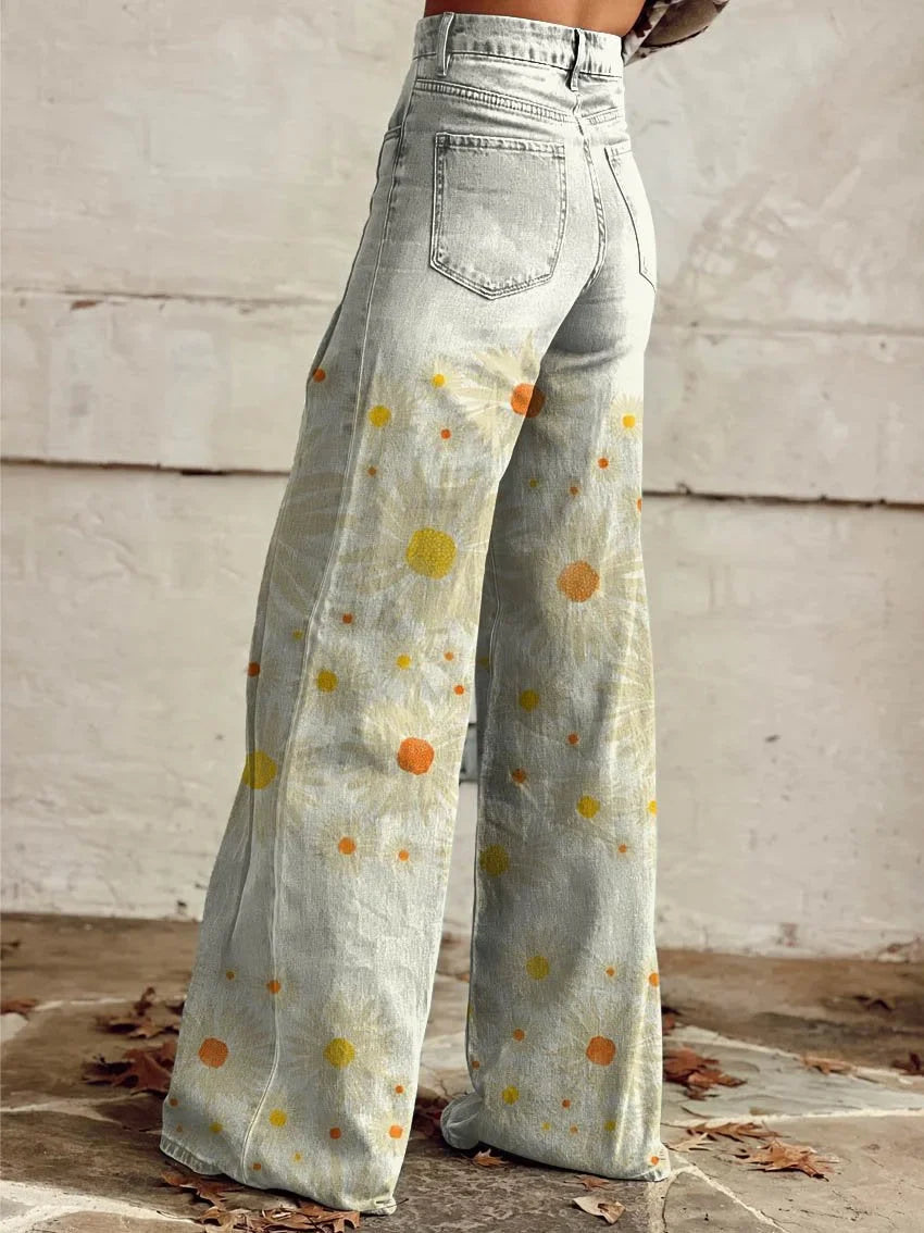 Anastasia | Stylish Wide-Leg Floral Pants