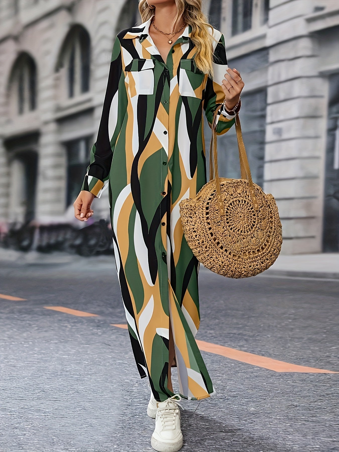 Ada | Chic Elegant Casual Shirt Dress