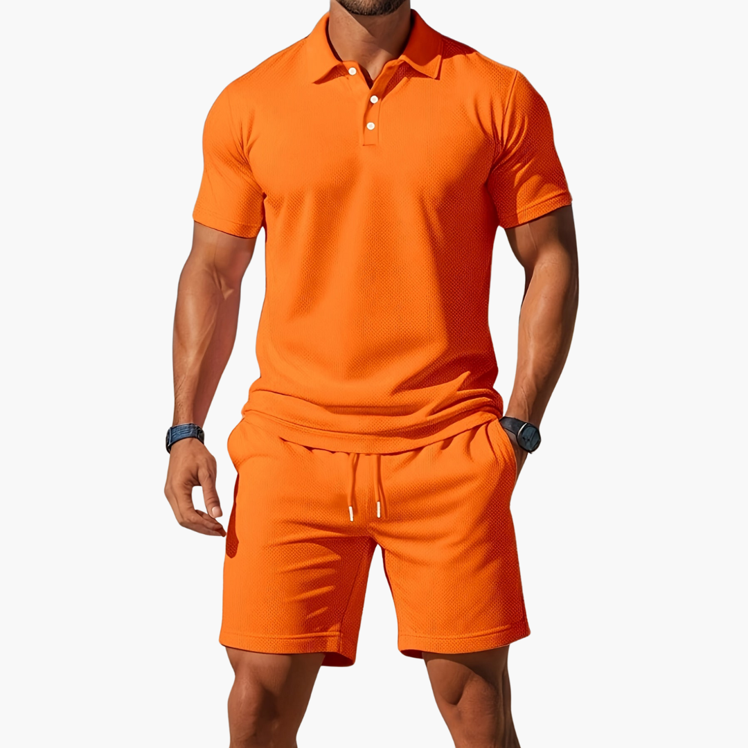 Nathan | Stylish Summer Shorts & Polo Set Men