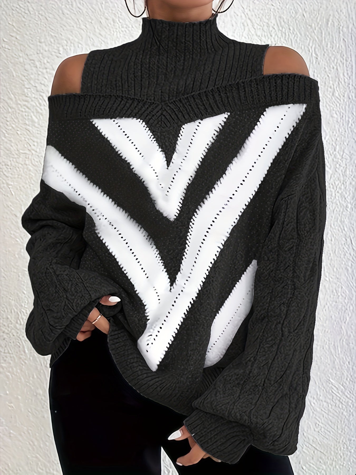 Ramirez | Knit Sweater with Off-Shoulder Design