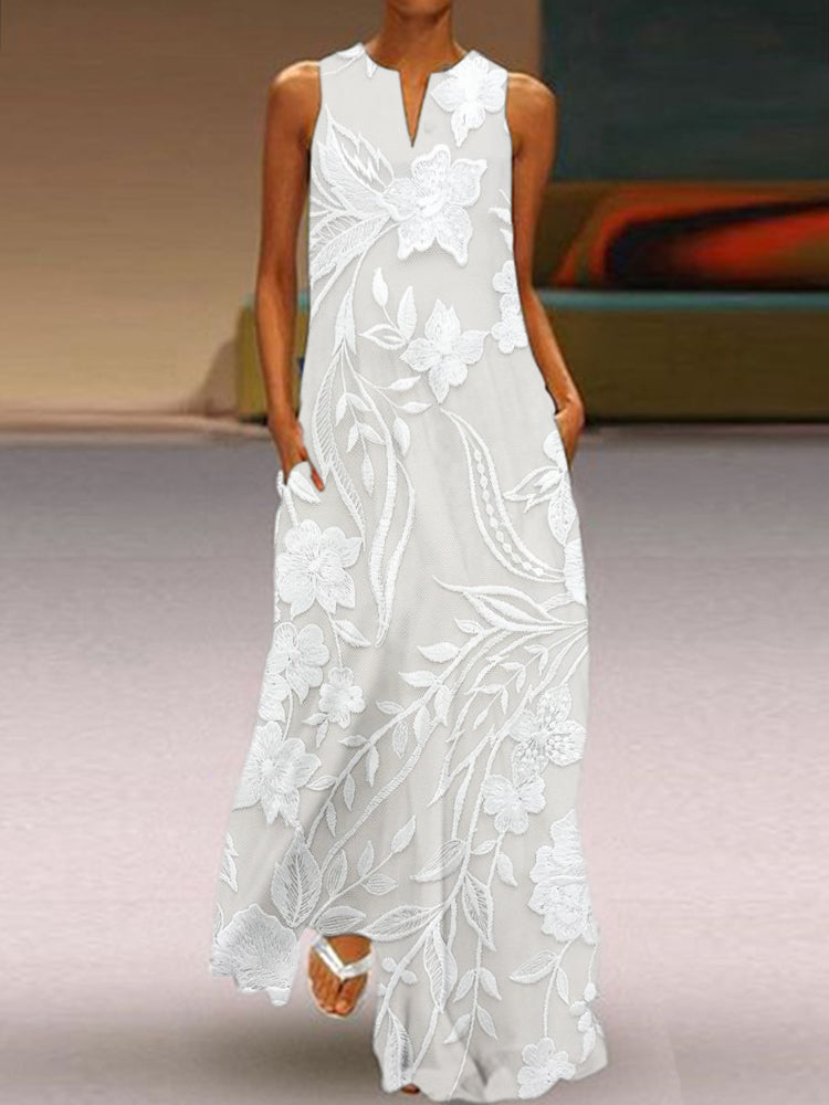 Jacqueline | Elegant Floral Maxi Dress