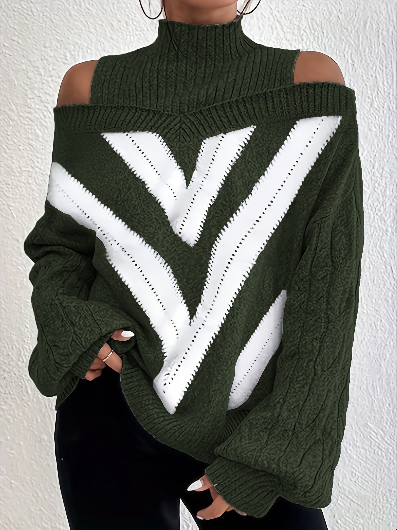 Ramirez | Knit Sweater with Off-Shoulder Design