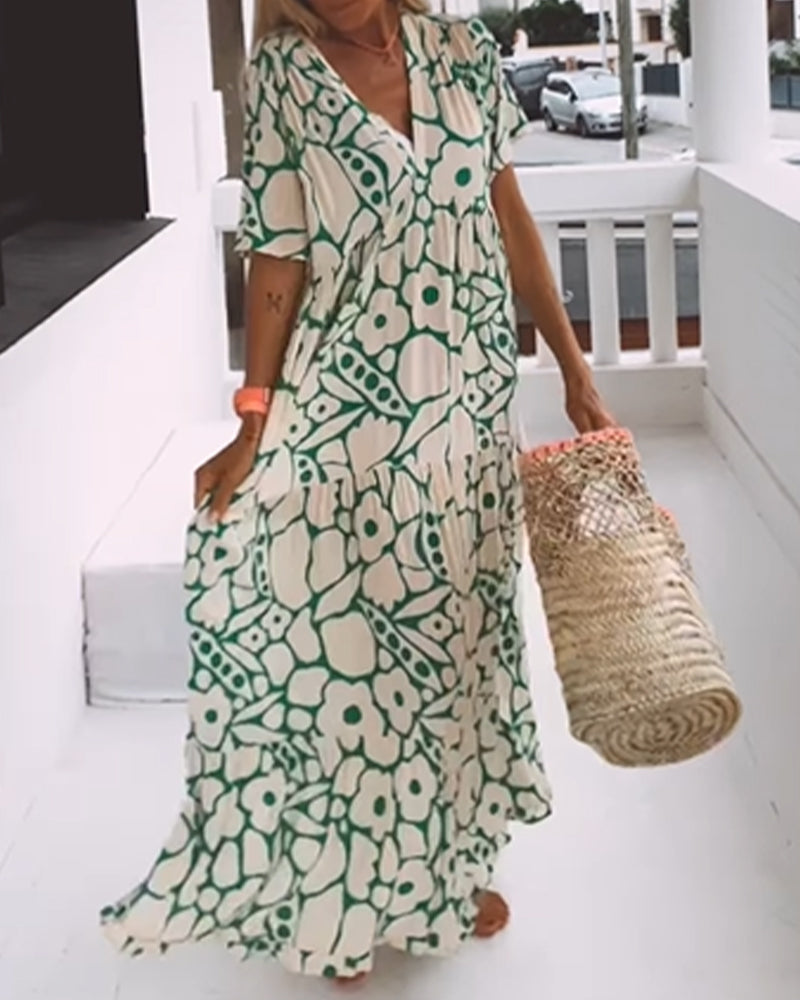 Faith | Boho Floral Maxi Dress