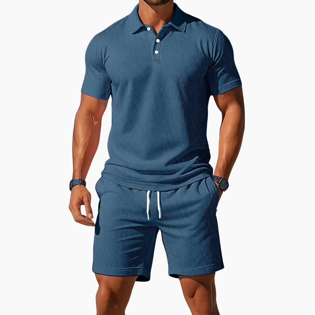 Nathan | Stylish Summer Shorts & Polo Set Men