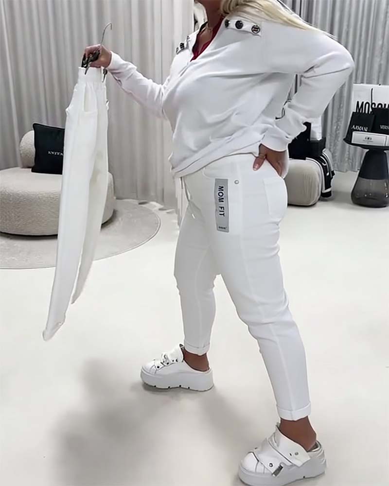 Elastic Cord Fashion Pants