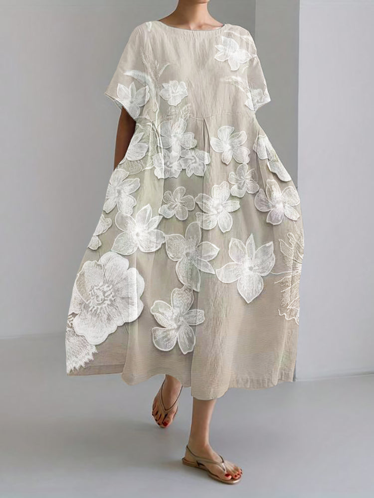Katie | Elegant Floral Loose Dress