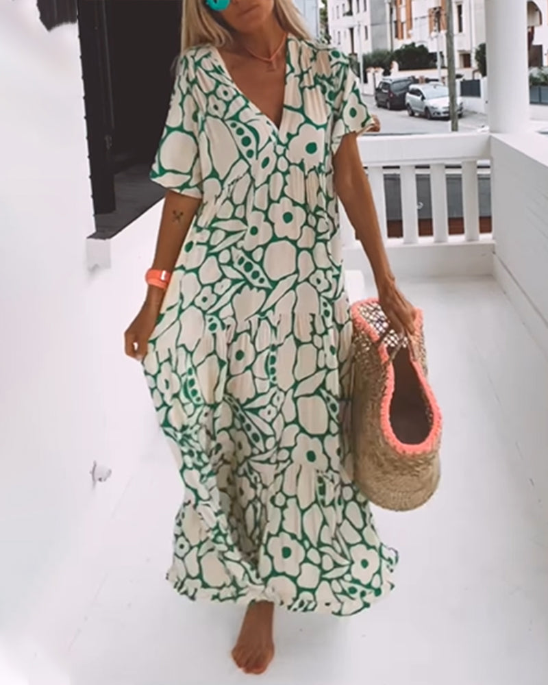 Faith | Boho Floral Maxi Dress