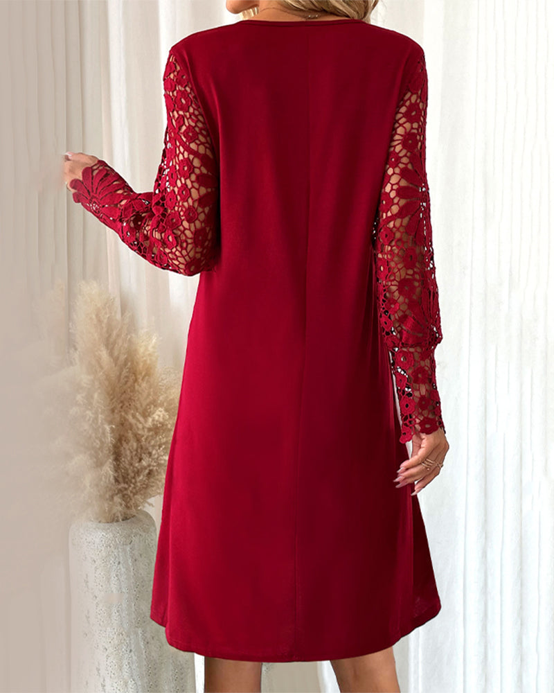 Georgia | Stylish Button-Front Lace Dress