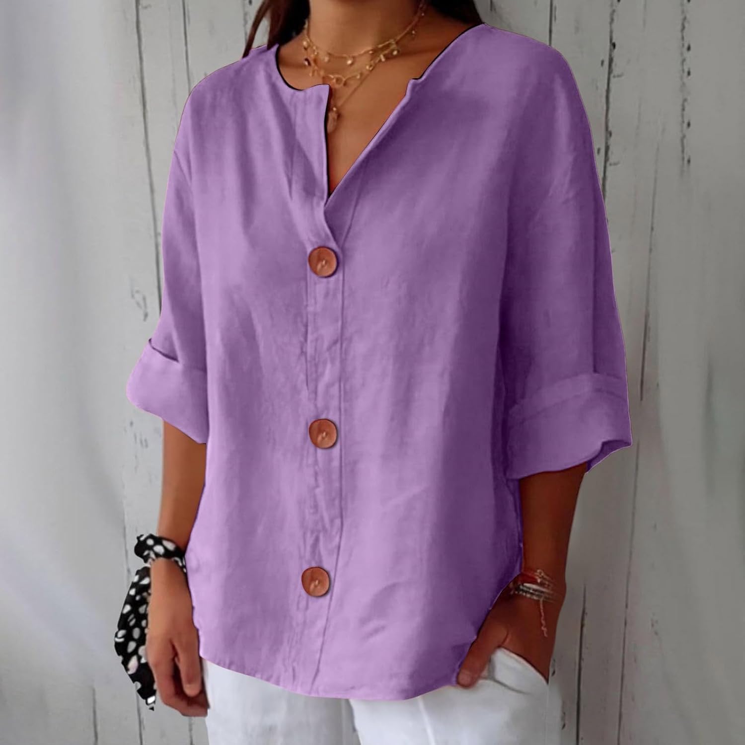 Nina™ | Graceful Drape Blouse